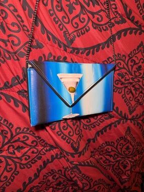 Kent Stetson SIGNED Martini Crossbody Clutch Bag
